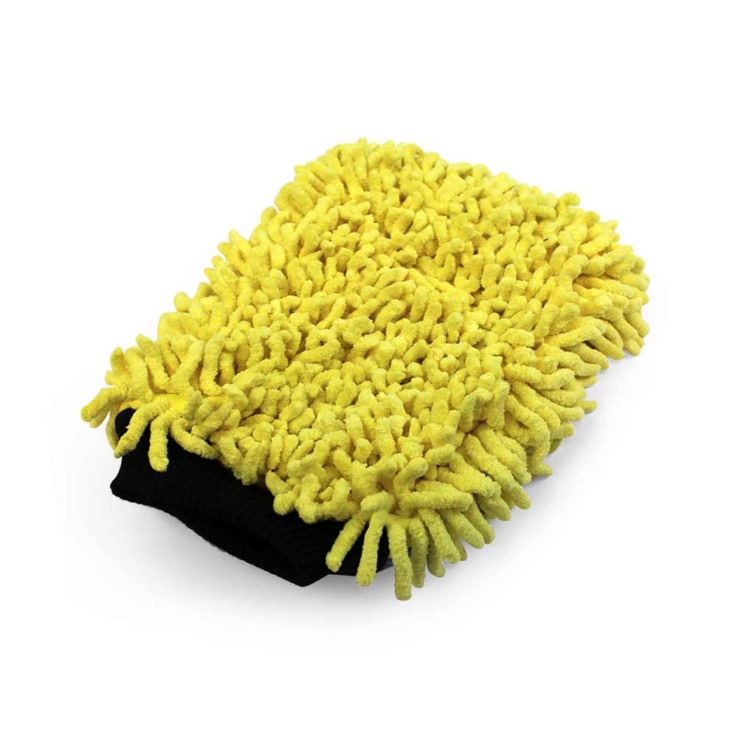 Martin Cox Microvezel Washandschoen met Dreadlocks (geel)