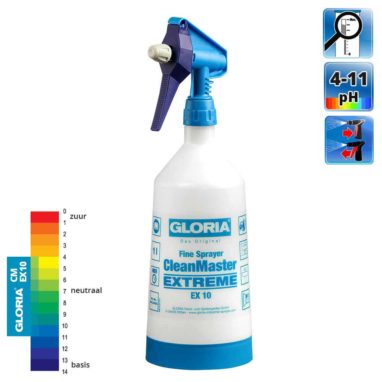Gloria CleanMaster Extreme EX10 1 liter handsproeier zuur bestendig